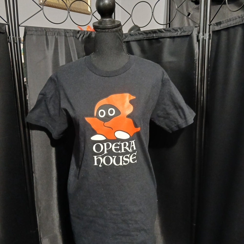 NWT Opera House Black Short Sleeve Tee Women's Size Small Goth Grunge